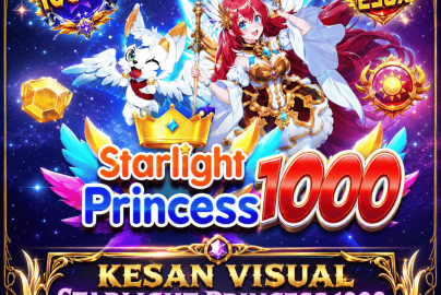 kesan visual Starlight Princess 1000